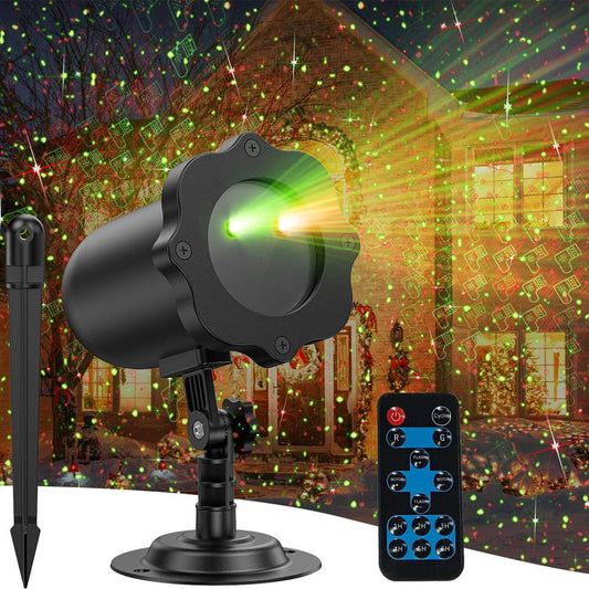 Proyector laser rojo y verde con mando a distancia